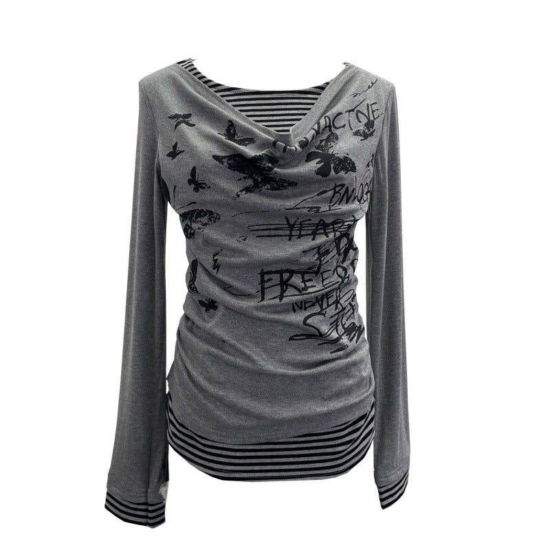 Striped Long Sleeve T-Shirt SA637