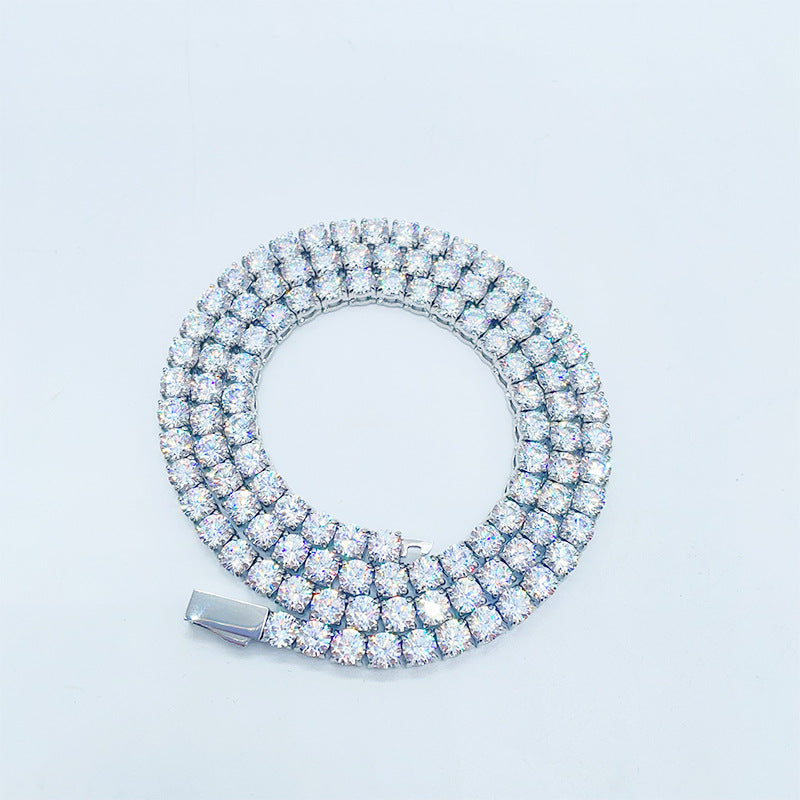 316l Stainless Steel Press Spring Buckle Necklace SAB081