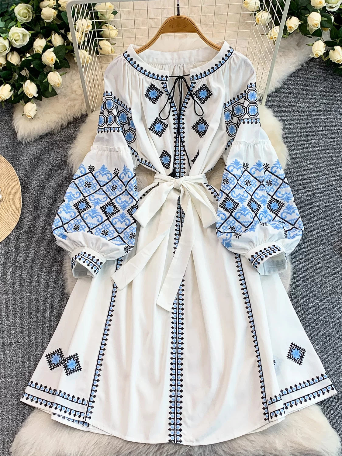 Round Neck Dress SA795