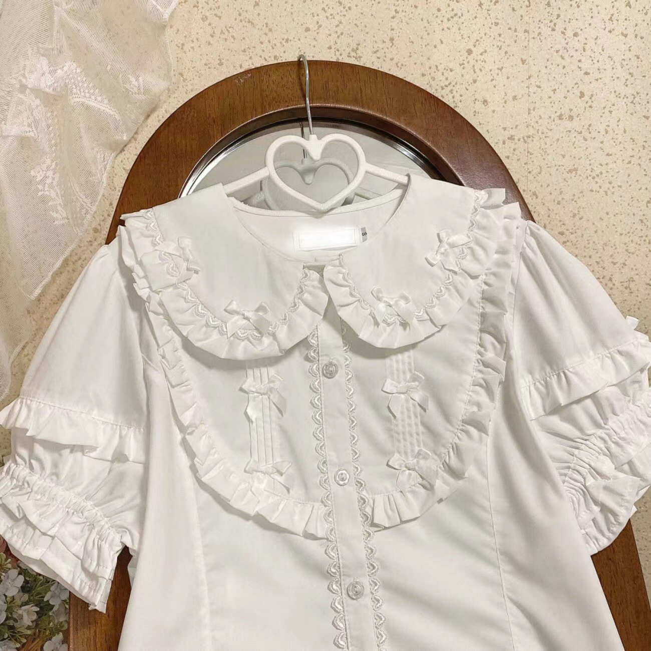 Puff Sleeve Peter Pan Collar Lolita Blouse US  64D194