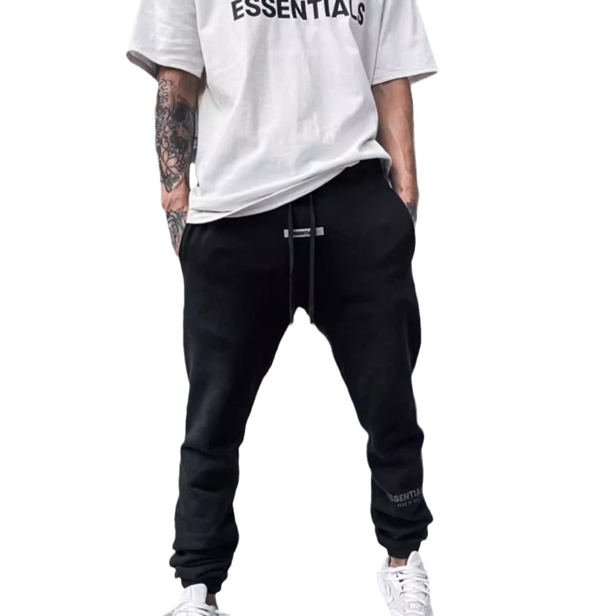 Flocked Jogger Pants SP098