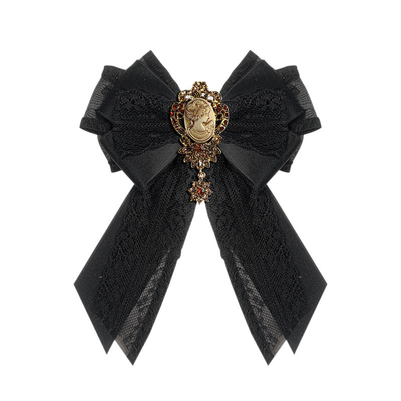 Flower Alloy Beauty Head Brooch 69B963