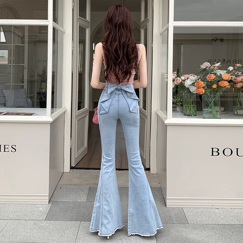 Three-dimensional Bow Jeans US 64D099
