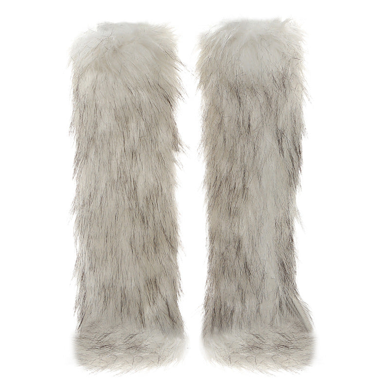 Solid Color Fluffy Leg Cover SA538