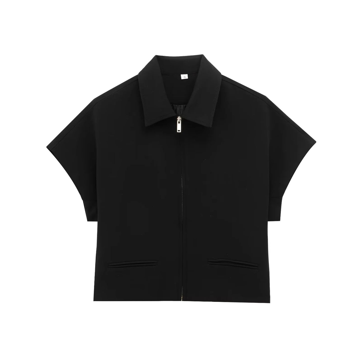 Lapel Short Sleeve Short Jacket Straight Pants SA351