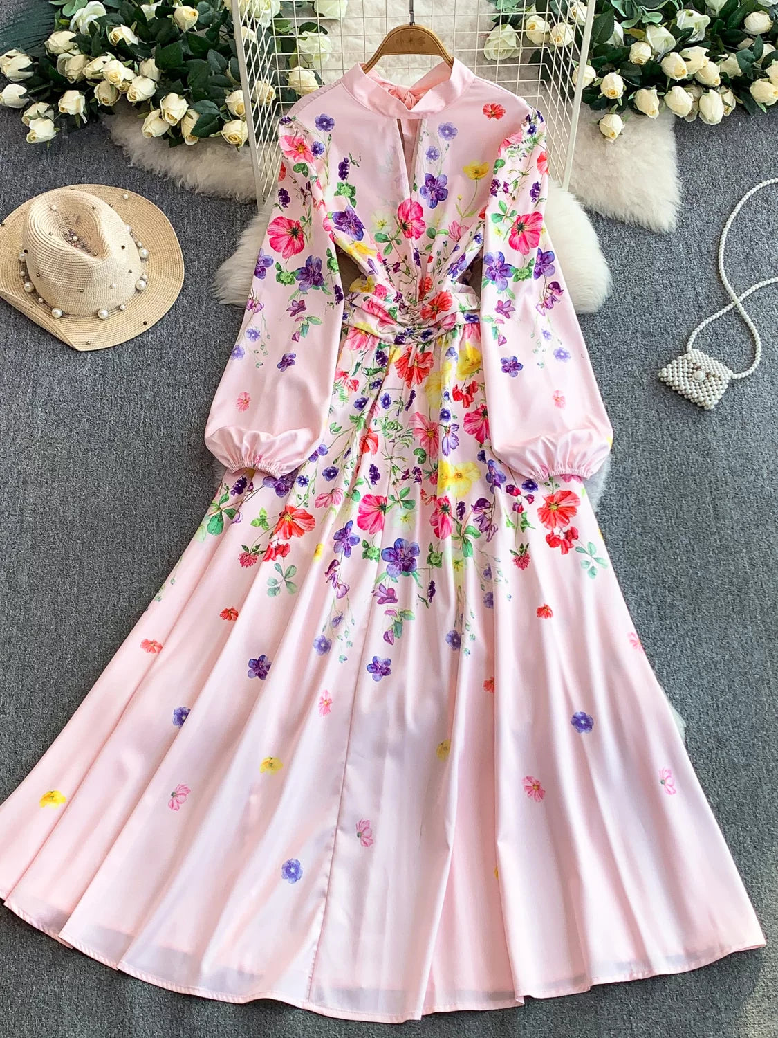 Women's Hollow Round Neck Dress SA746