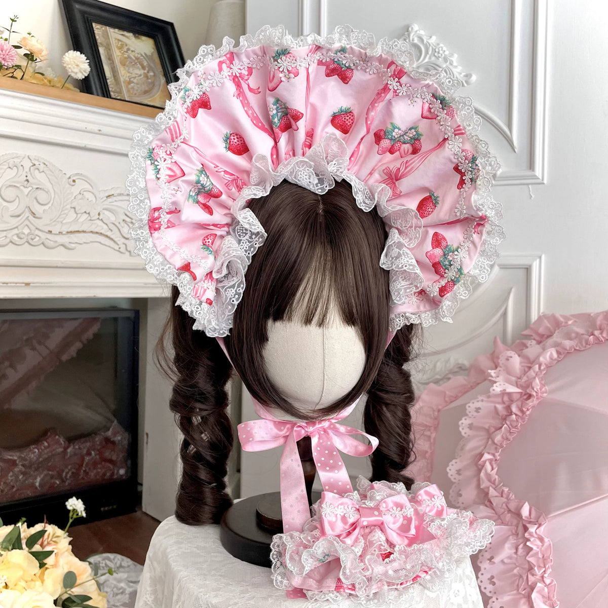 Strawberry Handle Lolita Jsk Suspender Skirt 74B887