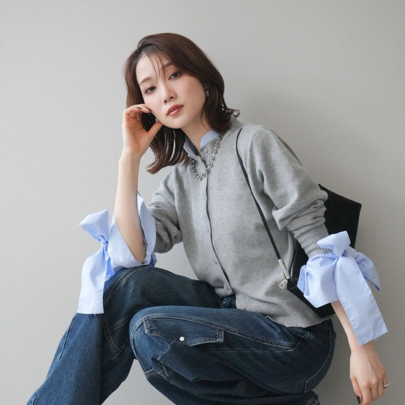 Temperament Fake Two Sweaters SA609