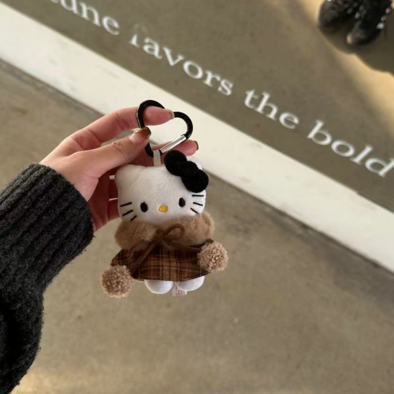 Cartoon Plush Gentleman Keychain  SAB093