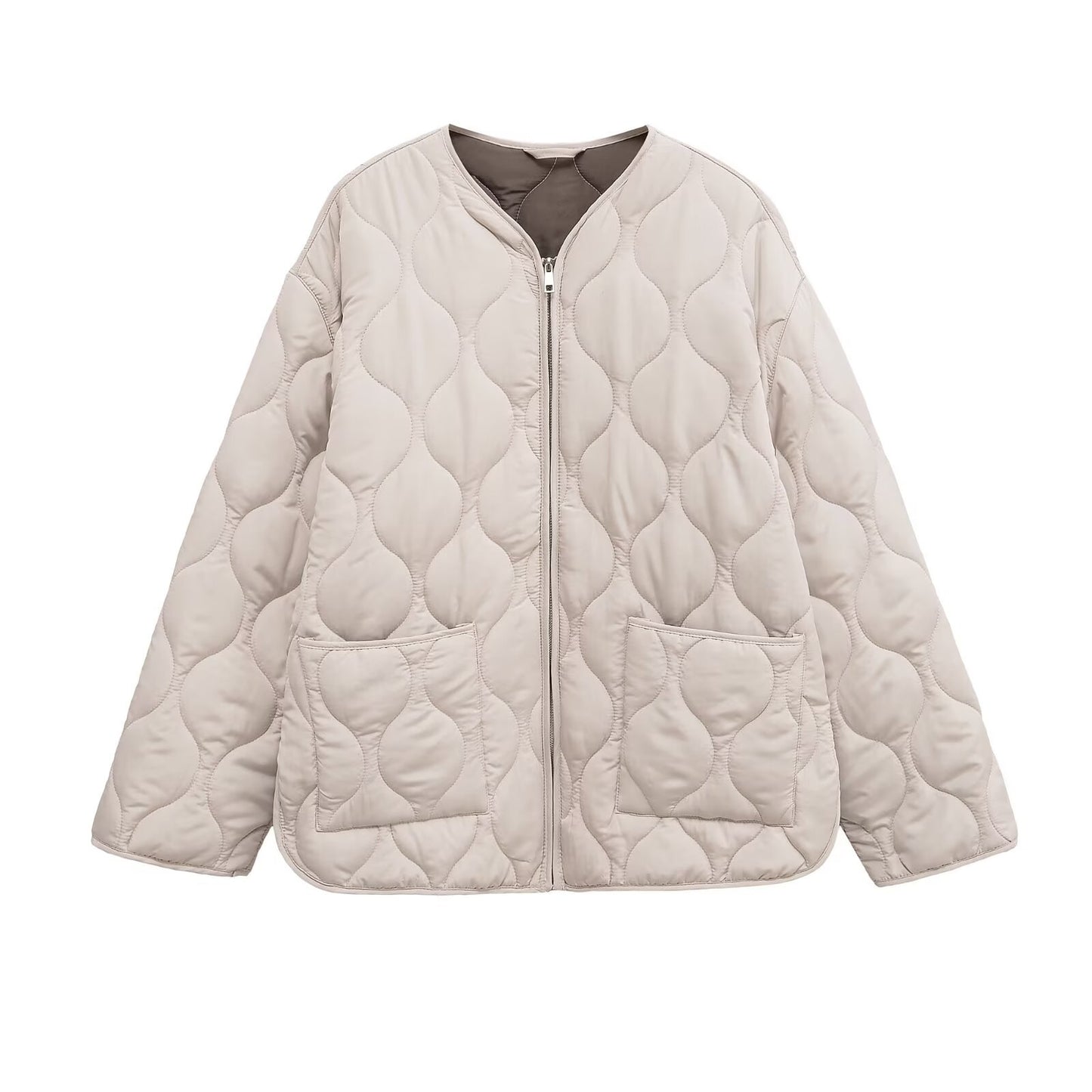 Loose Quilted Cotton Coat SA498
