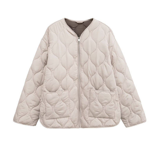 Loose Quilted Cotton Coat SA498