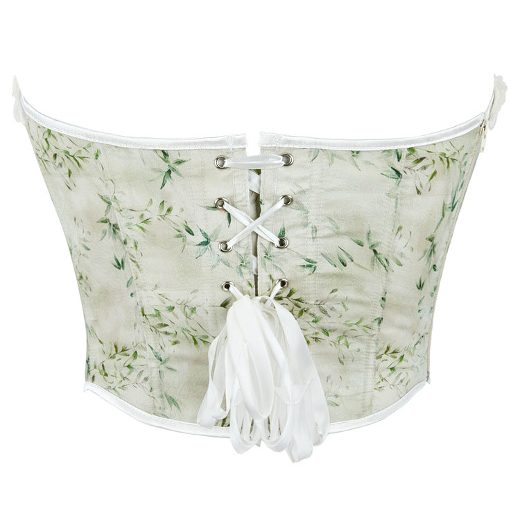 Light Matcha Lace Ladies Upper Body Tube Top 69A740