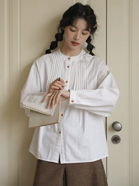 Round Neck Long Sleeve Shirt SA842