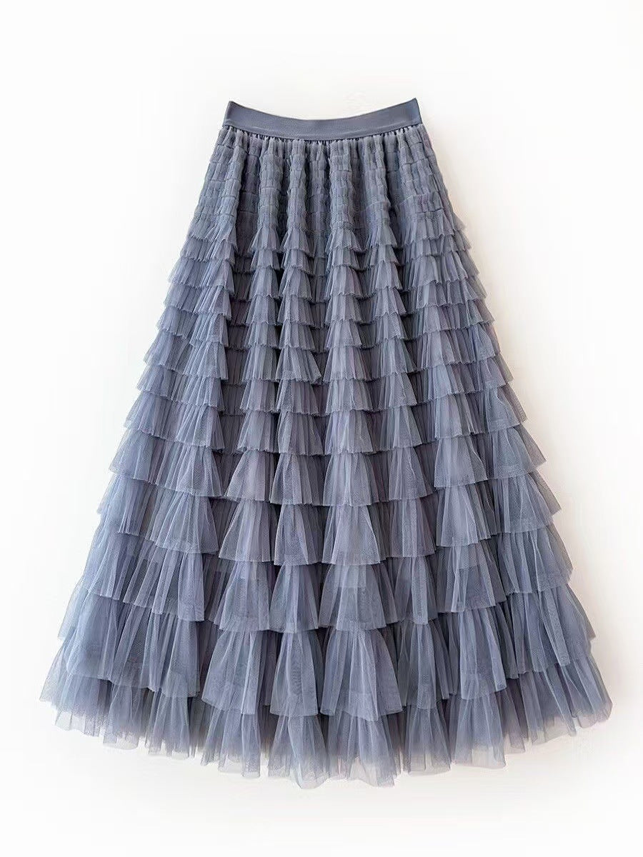 New Cake Skirt Mesh Skirt 69B977