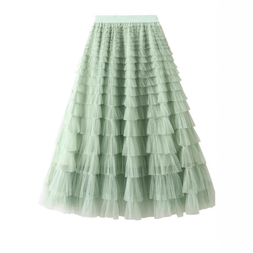 New Cake Skirt Mesh Skirt 69B977