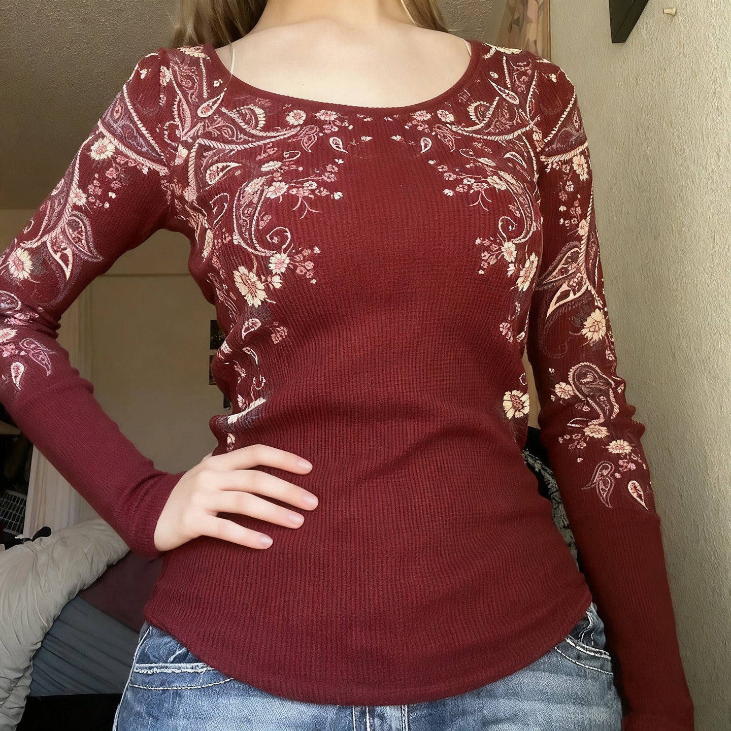 Long-sleeved Top, Early Autumn Bottoming Shirt SA464