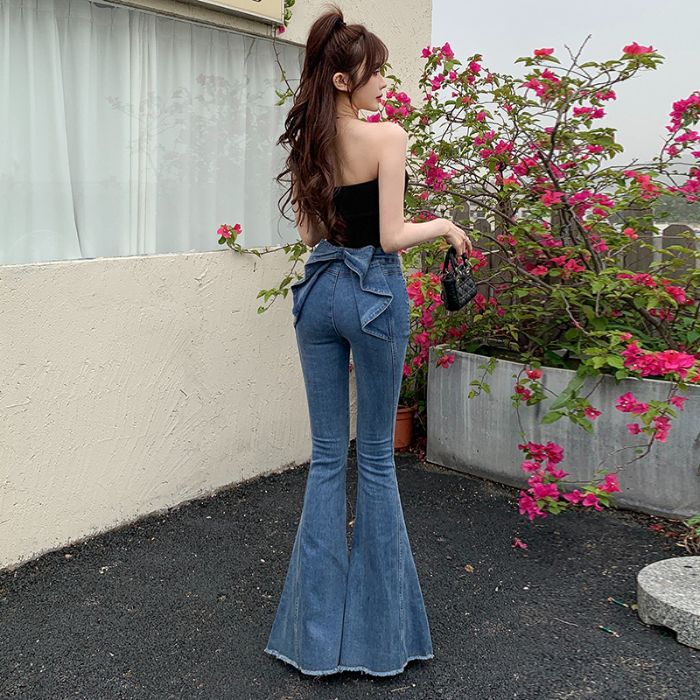 Three-dimensional Bow Jeans US 64D099