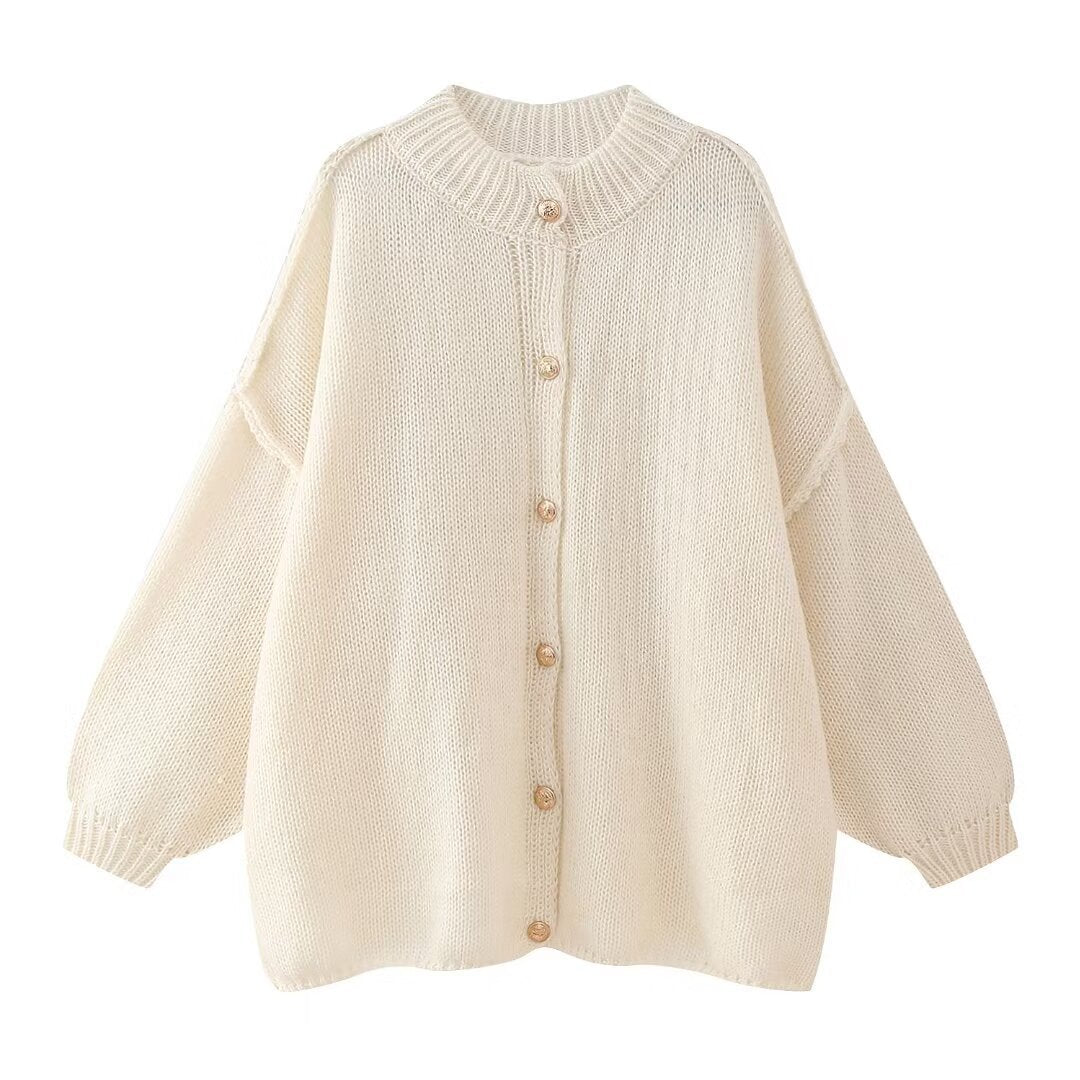 Loose Version Knitted Cardigan Sweater SA569