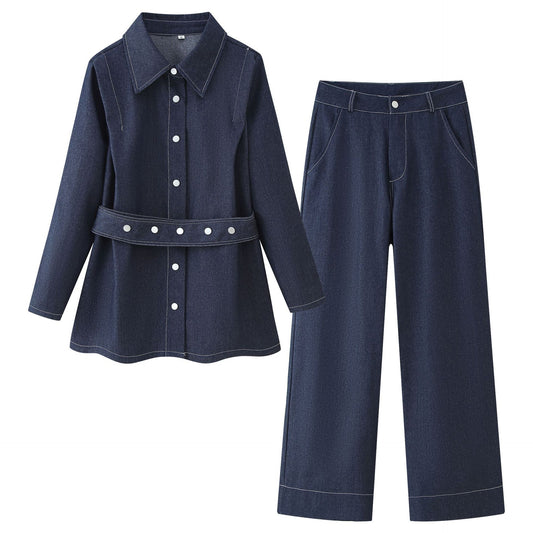Single-breasted Denim Suit SA425/SA426
