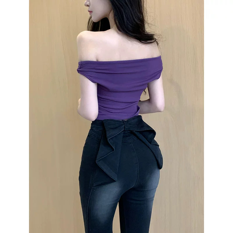 High Waist Flared Pants US 64D102