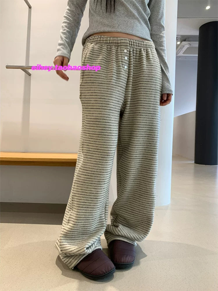 Striped Trousers Women's Straight Trousers SA614
