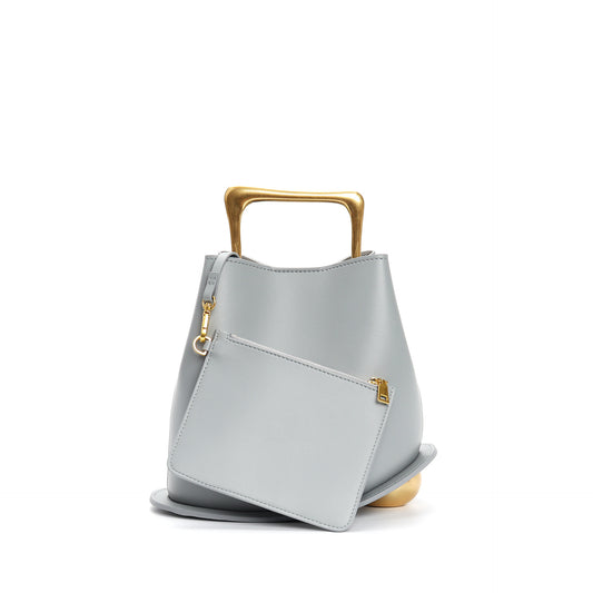 Bucket Bag Wooden Portable Messenger Bag Female 58A690