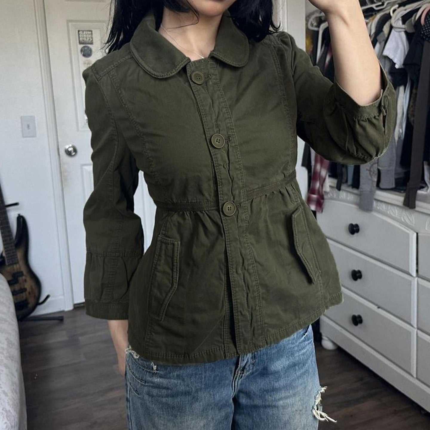 Pocket Waist Lace-up Top SA600