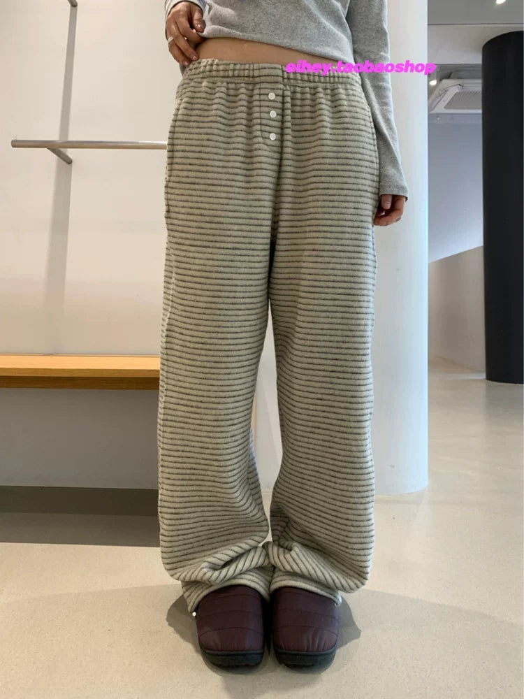 Striped Trousers Women's Straight Trousers SA614