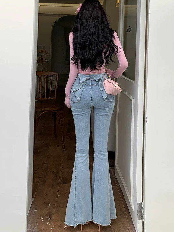 High Waist Flared Pants US 64D102