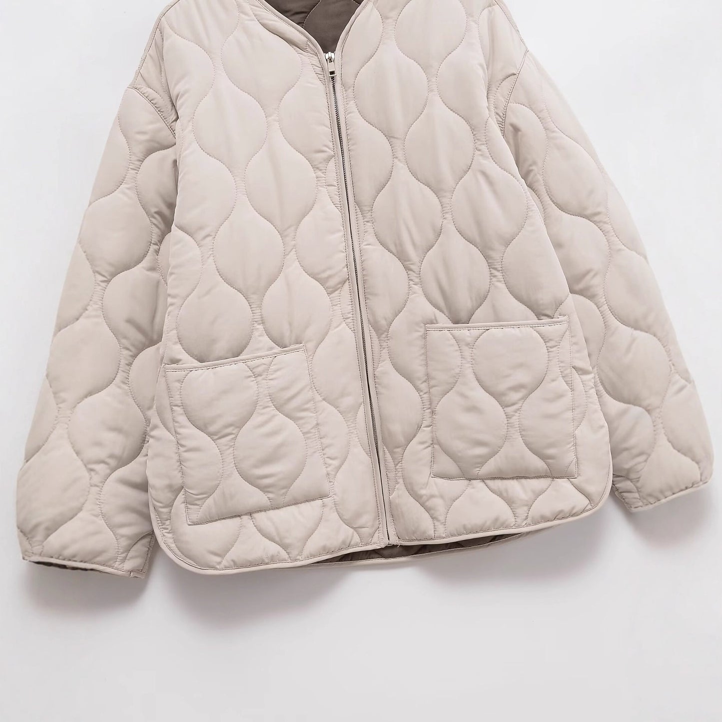 Loose Quilted Cotton Coat SA498