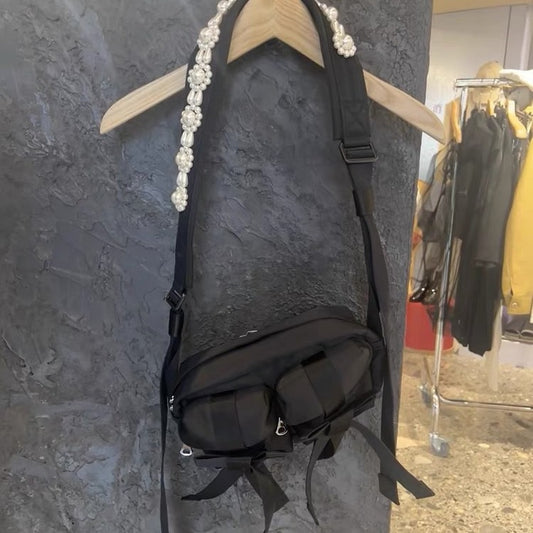 Nylon Shoulder Messenger Bag  58A220