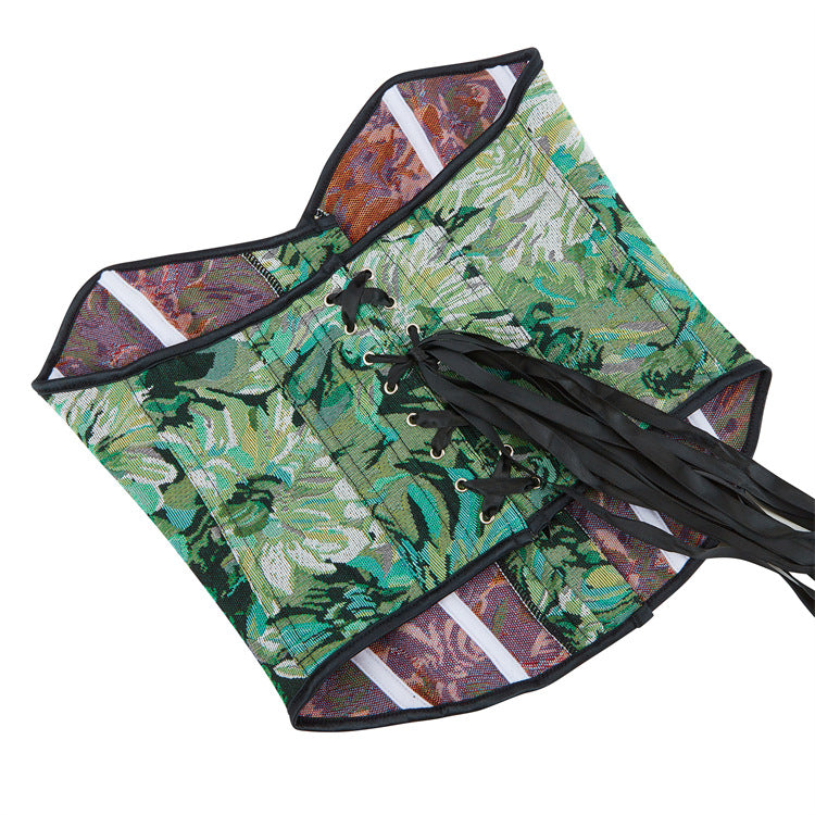 Oil Painting Print Tube Top  69A652