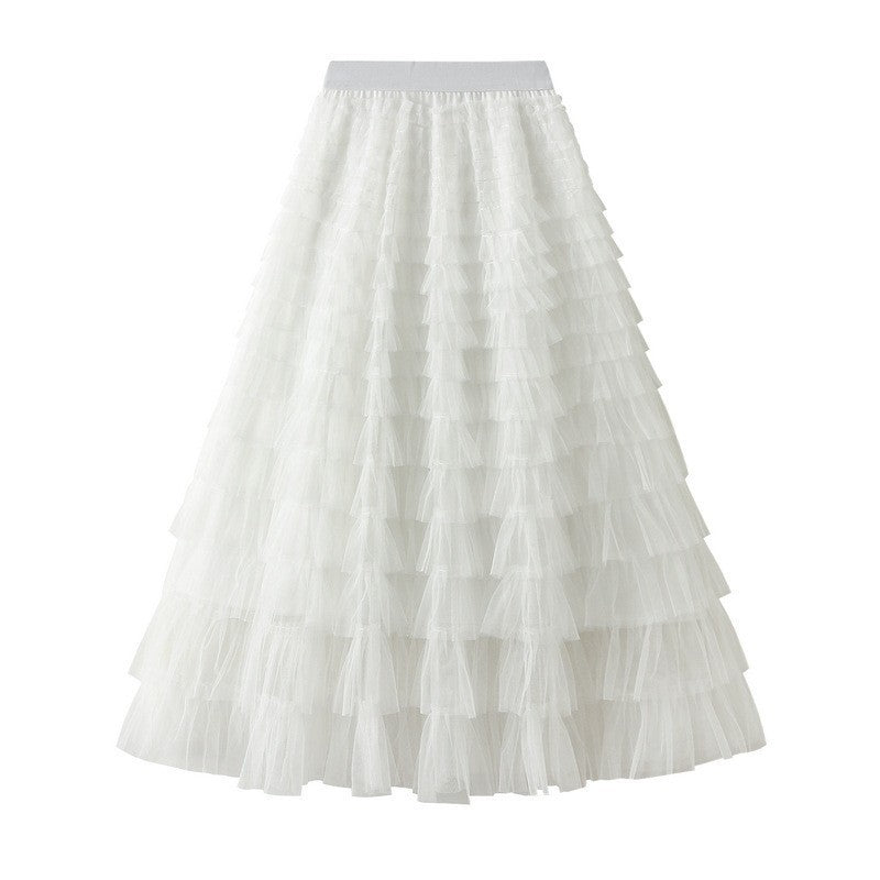 New Cake Skirt Mesh Skirt 69B977