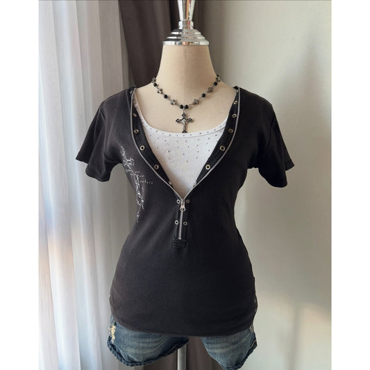 Crew Neck Short Sleeve Loose T-Shirt SA685
