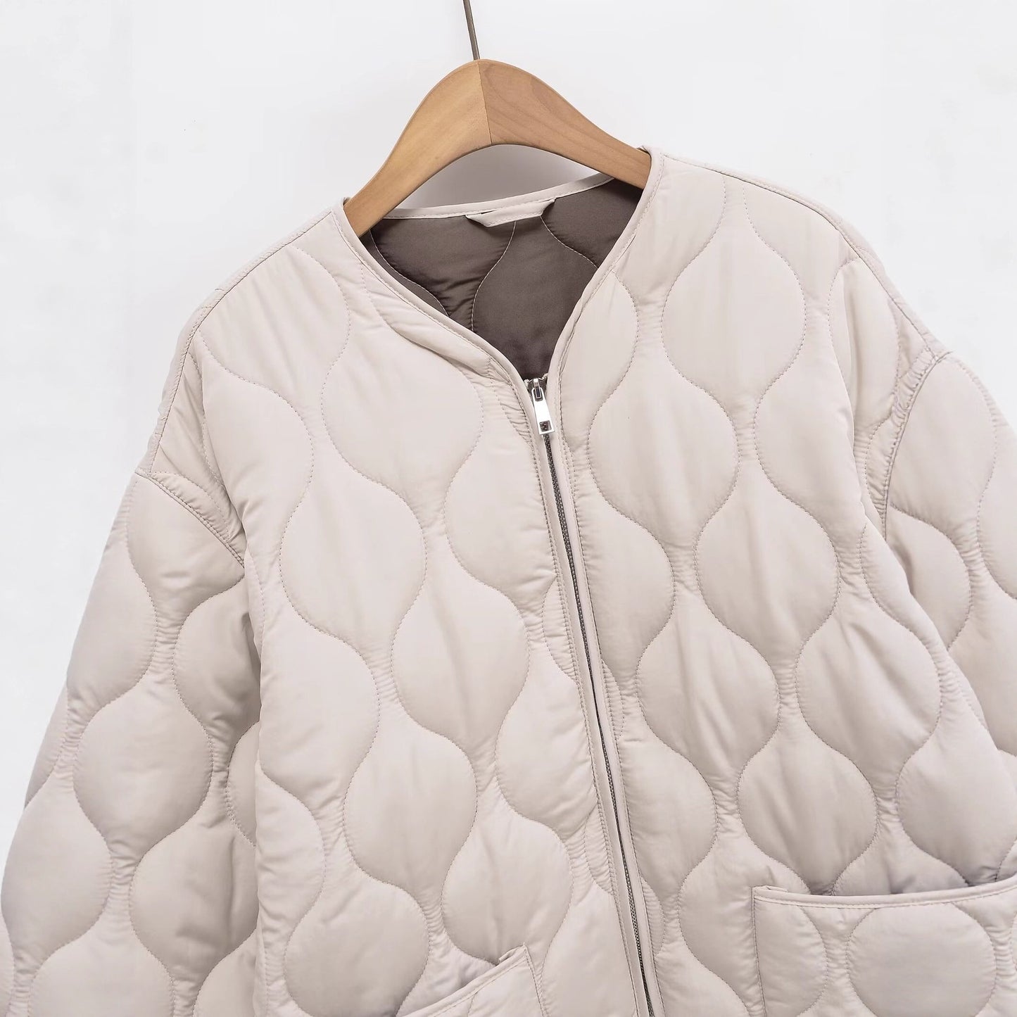 Loose Quilted Cotton Coat SA498