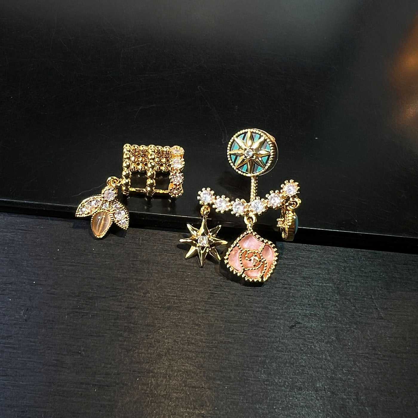Eight-pointed Star Earrings Necklace SAB010