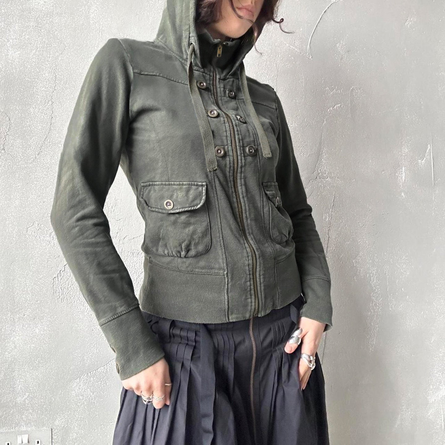 Street Style Pocket Splicing Jacket SA598