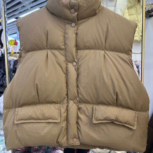 Short Stand-up Collar Vest Thickened Jacket SA487