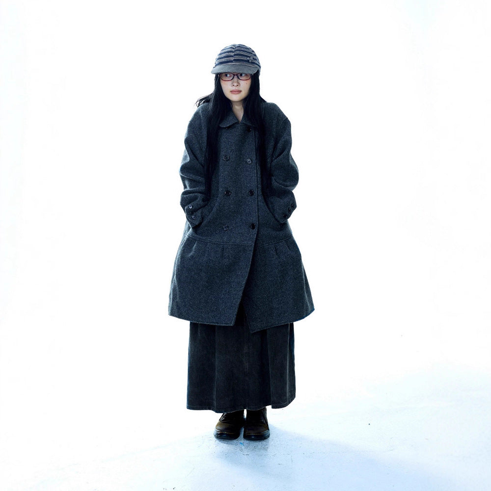 Japanese Retro Wool Woolen Coat 73C101