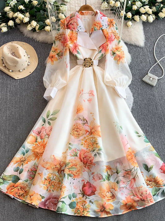 Women's Suit Collar Dress SA747