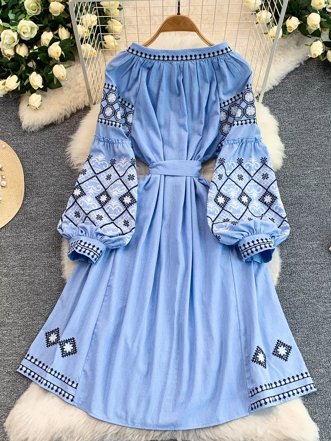 Round Neck Dress SA795