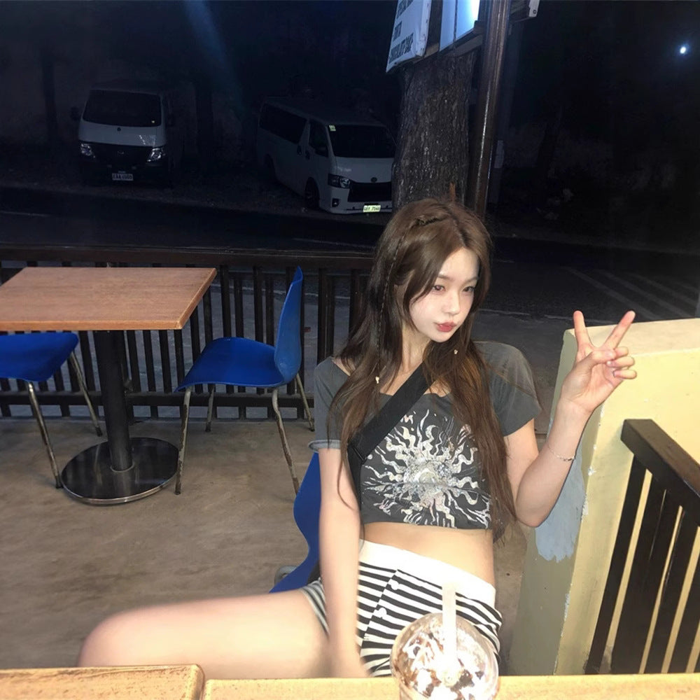 Spice Girl Printed Short Sleeve T-Shirt Women SA496