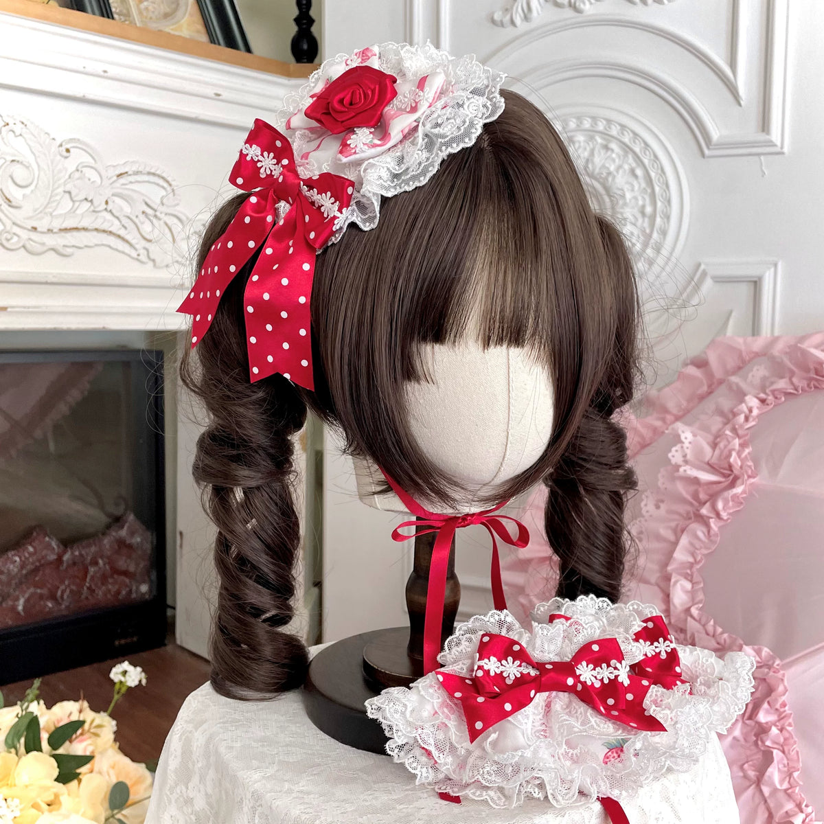 Strawberry Handle Lolita Jsk Suspender Skirt 74B887