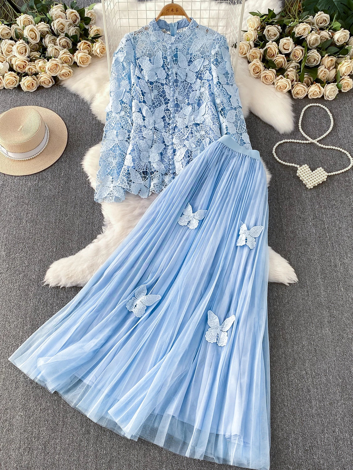 Mesh Dress Set 69B921