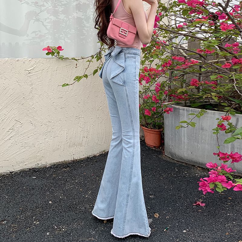 Three-dimensional Bow Jeans US 64D099