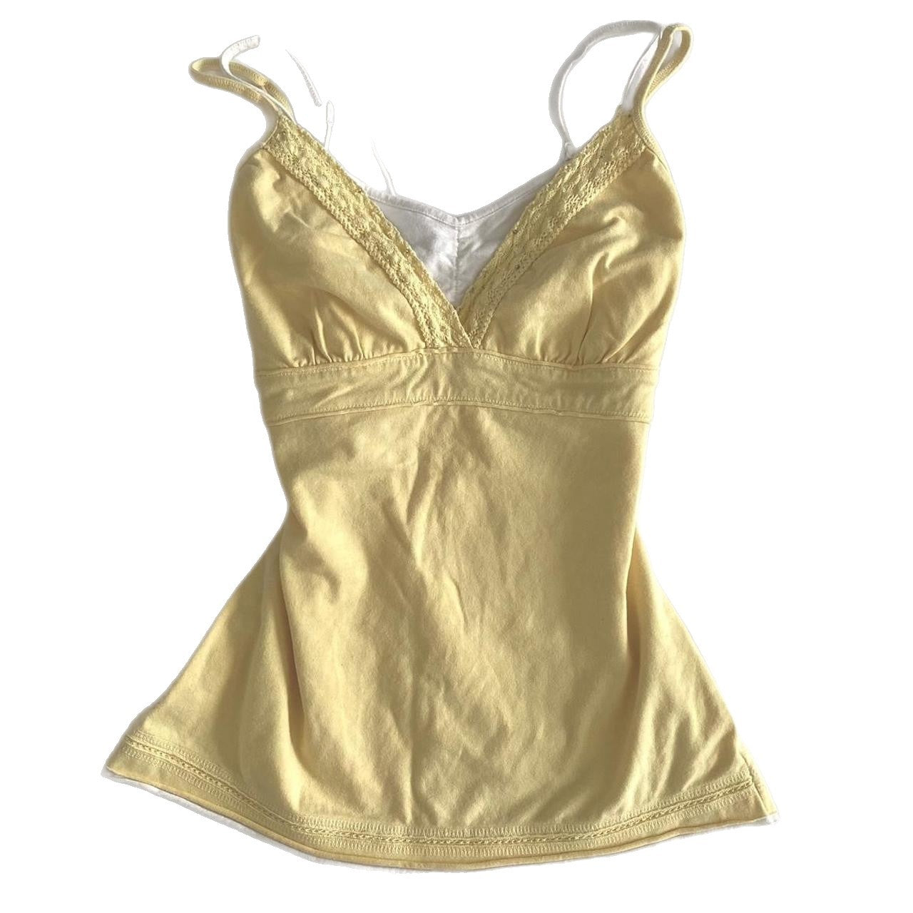 V-neck Color Matching Suspender Slim Top Women 56AA129