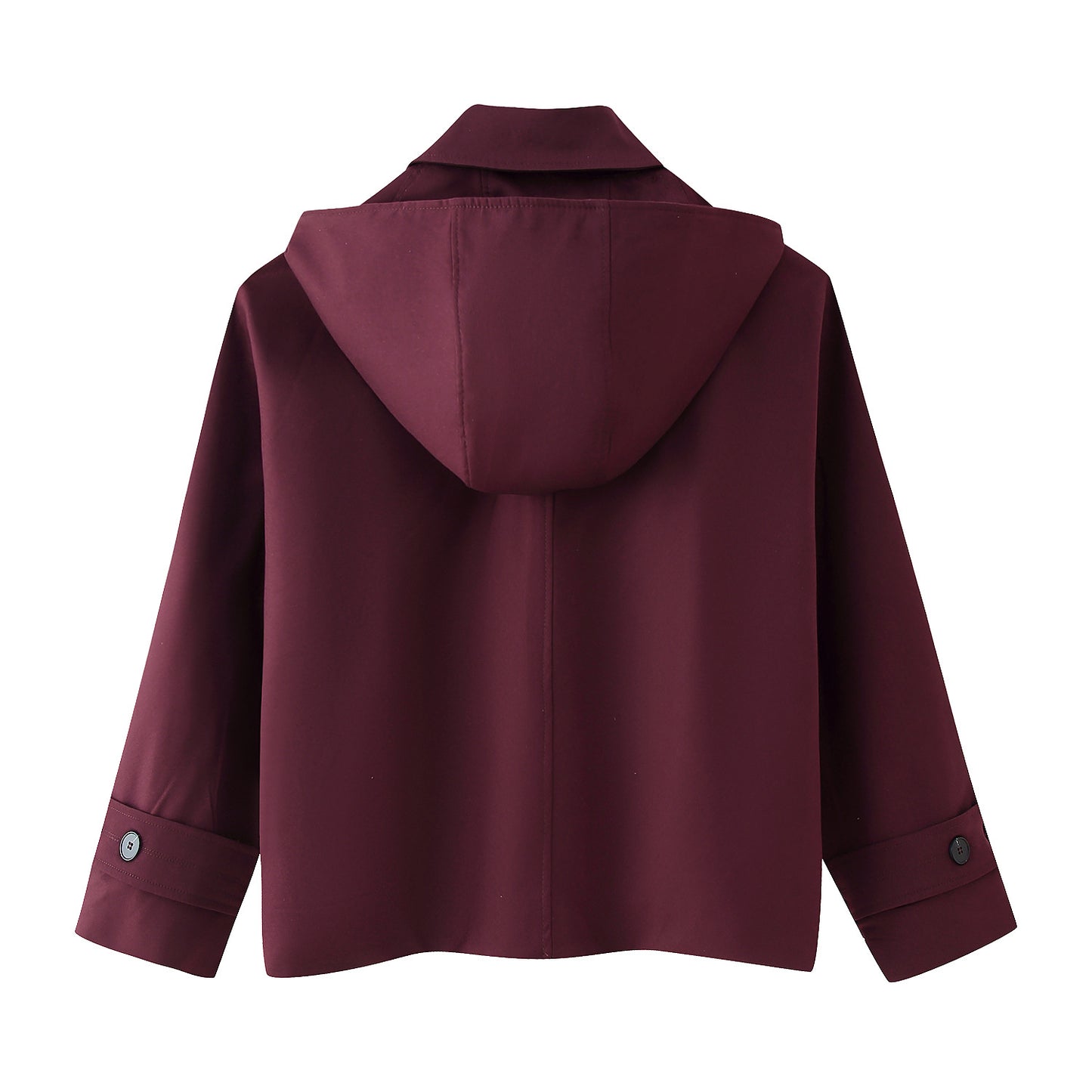 Long Sleeve Short Hooded Windbreaker SA416