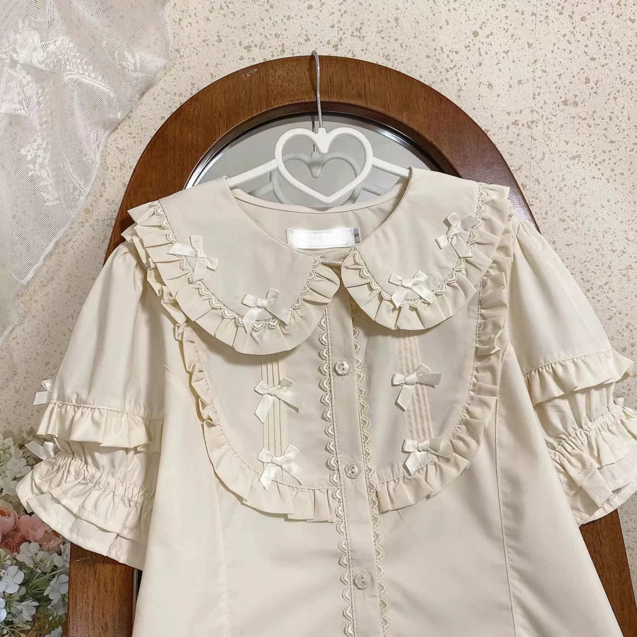 Puff Sleeve Peter Pan Collar Lolita Blouse US  64D194