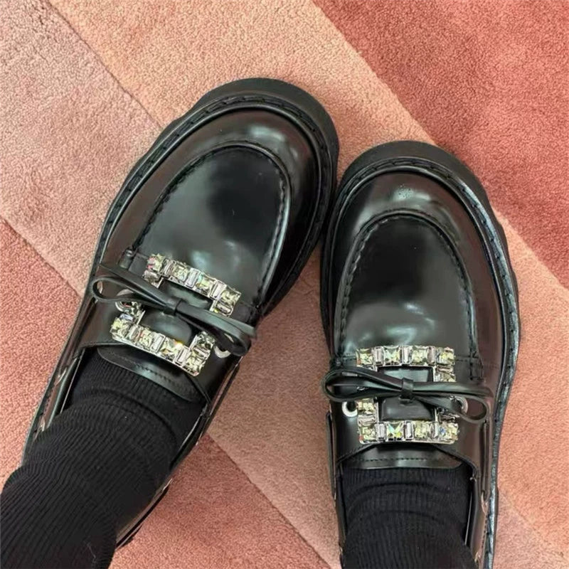 Square Button Women's Shoes 74A137