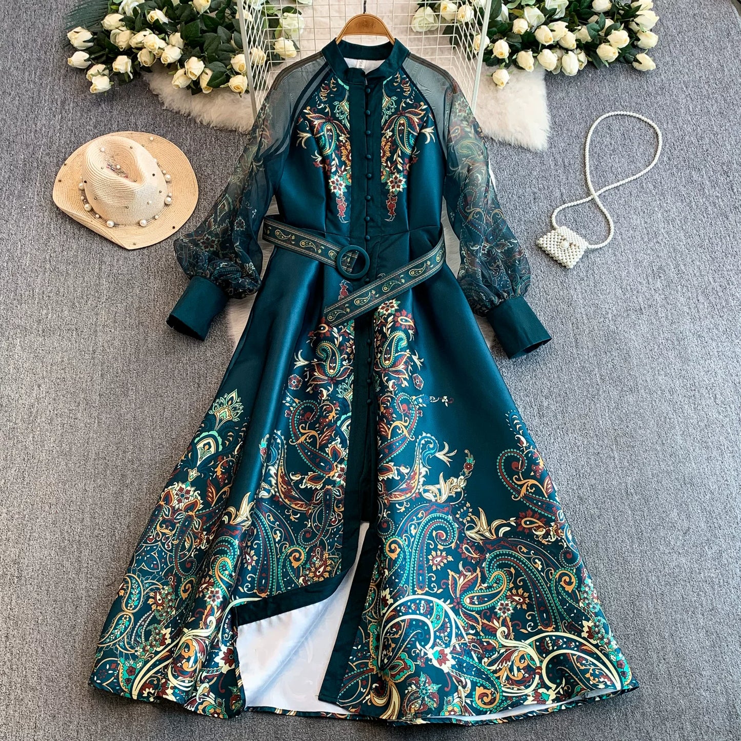 Lantern Sleeve Dress Sa750/sa751
